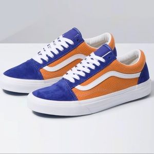 Vans old Skool orange purple sneaker shoes size 9 LSU